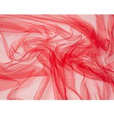 Red Fabrics Minerva Grenadier Soft Tulle Fabrics Red