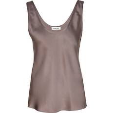 Anine Bing Woman Tank Tops Anine Bing Brown Lea Tank Top Brown