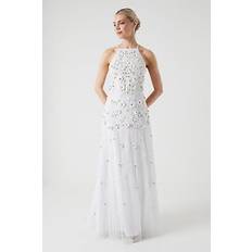 Coast jasmine embellished halter wedding dress