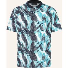 Maerz Herren Polo-Shirt blau Baumwoll-Piqué
