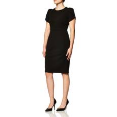 Calvin Klein Short Dresses Calvin Klein Tulip-Sleeve Sheath Dress Black