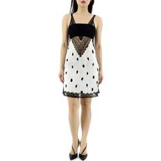 Burberry Women Dresses Burberry Lace Panel Print Slip Dress