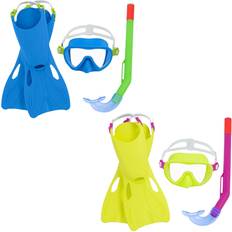 Bestway Snorkelset Bestway Diving Goggles with Snorkle and Fins Multicolour 24-27 1 Unit