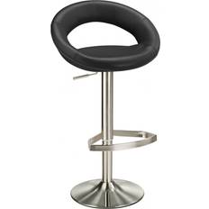 NetFurniture Lunar Adjustable Black Seating Stool 81cm