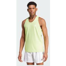 Yellow Tank Tops Adidas Own The Run Tank Top Pulse Lime