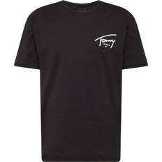 Tommy Jeans Signature Logo Crew Neck T-shirt - Black