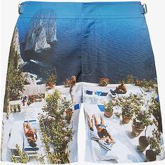 Mens Terrace Bulldog Graphic-print Swim Shorts