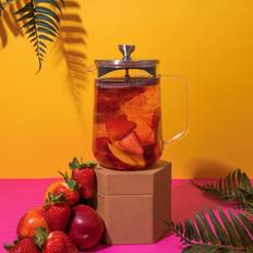 Glas Tesilar La Cafetière Tekanna Med Lösa Blad 4 Koppar 1L Tesil