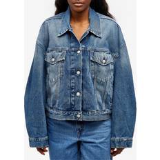 Acne Studios Damen Oberbekleidung Acne Studios Women's Morris Cropped Denim Mid Blue