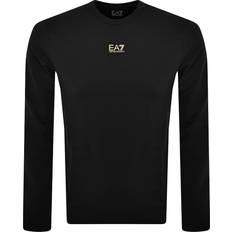 EA7 Dame Tøj EA7 Logo Sweatshirt Black/Gold