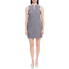 Theory Women Dresses Theory Slit Linen-Blend Shift Dress