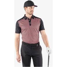 Galvin Green Golf Kleding Galvin Green Breathable Short Sleeve Shirt - Red/Black