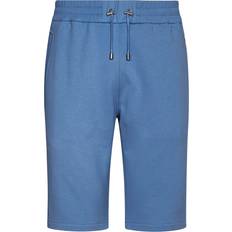 Balmain Men Shorts Balmain Blue Flocked Shorts SLF BLEU PÃ‚LE