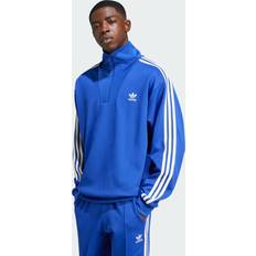Herre - Stribede Overtøj adidas Adicolor Funnel Neck træningsjakke Semi Lucid Blue