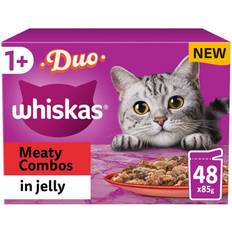 Whiskas Pets Whiskas 48 X 85G Whiskas 1+ Duo Pouches In Jelly