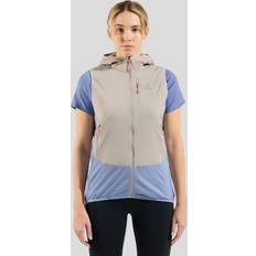 Mujer - Plata Chalecos Odlo The Ascent Wool Insulated Hybrid - Beige/Brown