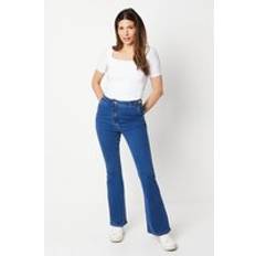 Wallis Chain Detail Kickflare Jean Mid Wash