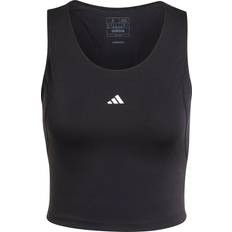 3XL - Femme Débardeurs Adidas Croptop Damen schwarz