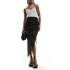 Mesh Skirts New Look Rynket nederdel sort mesh-Black