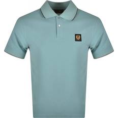 Belstaff Polo Shirts Belstaff Men's Double Tipped Polo Oil Blue