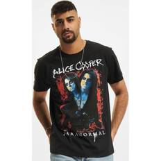 Merchcode alice cooper paranormal splatter adult tee black Schwarz