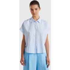 United Colors of Benetton Bluser United Colors of Benetton Bluse lyseblå hvid lyseblå hvid