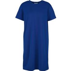 Knee Length Dresses - Merino Wool We Norwegians Women's Peak T-Shirt Dress Dress XL, blue