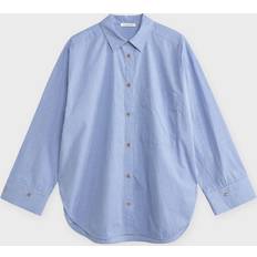 By Malene Birger Herrene DERRIS Mini Check Blue Shirts blå Dame Loftet