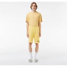 Lacoste Yellow Trousers & Shorts Lacoste Washed Effect Print Jogger Shorts Yellow Cornsilk Yellow cornsilk