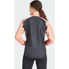 Juoksu - Oranssi Ulkoiluvaatteet Adidas Terrex Trail Running Wind Jacket - Putty Mauve/Amber Tint