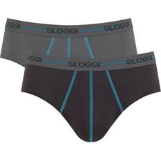 Sloggi 2-pak For Men Start Midi Grey/Turquoise