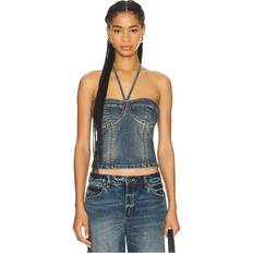 Abrand 00 Denim Top in Blue. M, S, XS, XXS