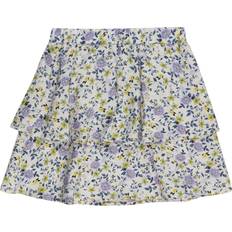 Violet Jupes Vero Moda Jupe 'VMIRIS LEA' - Jaune/Gris/Lilas/Blanc