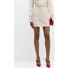 Valentino Kjolar Valentino CREPE COUTURE SKIRT Wo IVORY