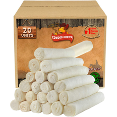 Pets Born Pretty Large 10" 20 count dog retriever rolls natural flavor rawhide chews dog bone big