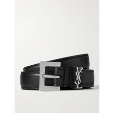 2cm Full-Grain Leather Belt Men Black