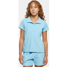 5XL - Mujer Polos Urban Classics Camiseta - Bleu