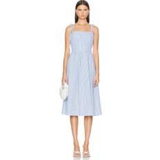 Polo Ralph Lauren Dresses on sale Polo Ralph Lauren Tie Spaghetti Strap Midi Dress in Blue & White Blue. also in 4