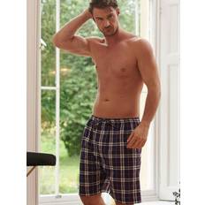 Men - Multicoloured Pyjamas British Boxers Chester Crisp Cotton Check Pyjama Shorts, Multi