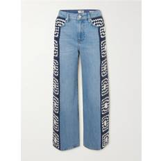 Frame Womens Baines Clean Le Jane Crop Wide-leg Recycled Denim Jeans