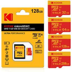 Kodak Micro SD Card Red Memory Card 64GB128GB 256GB MicroSDXC TF Flash Cards for Phone