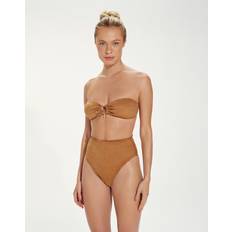 Brown - Women Swimwear Vix ViX by Paula Hermanny Women's Scales Pattern Bikini Bottom Brown