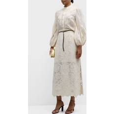 Zimmermann Kläder Zimmermann Ottie Embroidered Midikjol - Beige