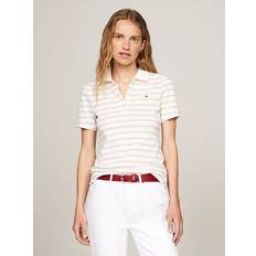 Smal - Vrouw Polo's Tommy Hilfiger Gestreepte Slim Fit Polo