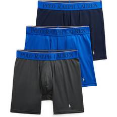 Polo Ralph Lauren Underwear Polo Ralph Lauren Flex Performance Air Boxer Briefs 3-Pack Cruise Navy/charcoal/pacific Blue