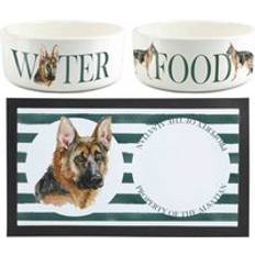 Pets Purely Home Alsatian Pet Mat&#44; Food &#38; Water Bowl