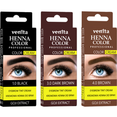 Venita VENITA_Henna Color Professtional cream henna for eyebrows 1.0 Black 30g
