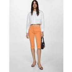 Orange - Women Jeans Mango Capri slim-fit jeans Woman