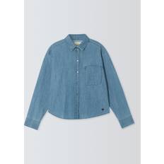 Max Mara Weekend MaxMara Clio Long Sleeve Denim Shirt, Blue
