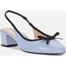 Dune London Heels & Pumps Dune London Women's Ladies Classy Leather Block Heel Sling Back Courts Blue